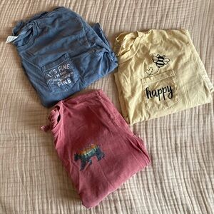 Comfort Colors - T-shirt bundle - size large - 100% cotton